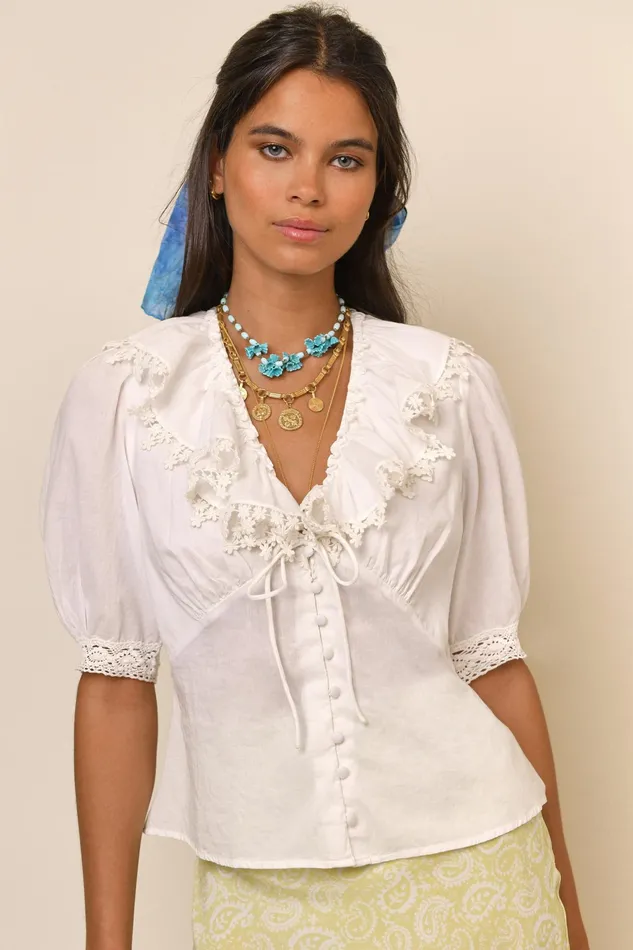 RIXO Tops Rihanna Ivory 8211 Women