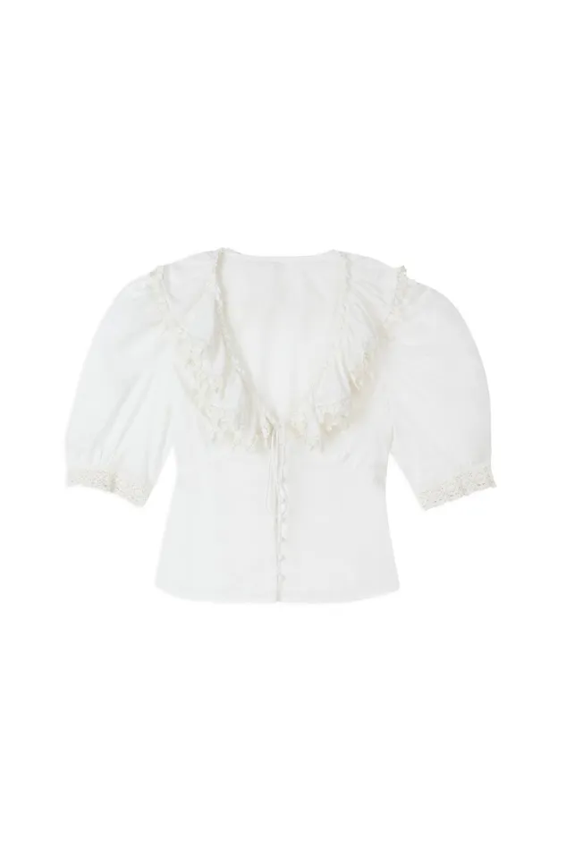RIXO Tops Rihanna Ivory 8211 Women RIXO Tops Rihanna Ivory 8211 Women