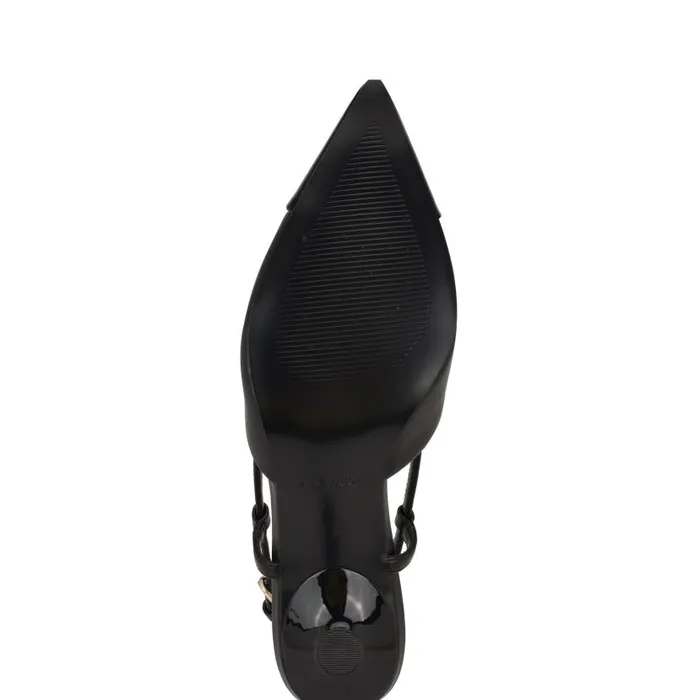 Rizzy Cap Toe Slingbacks Black Women Nine West Heels