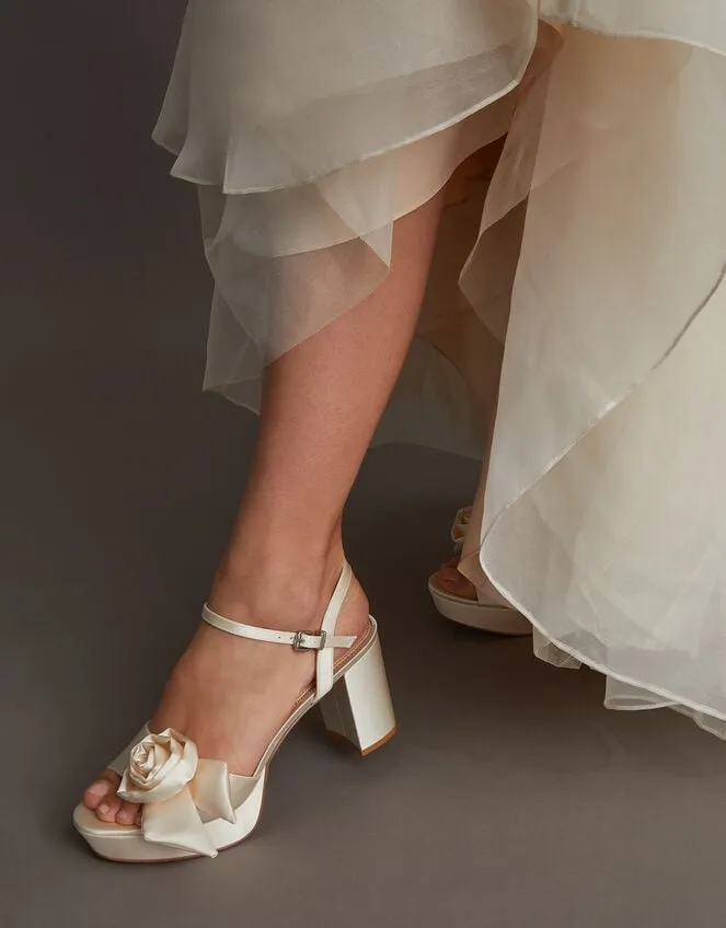 Rosette Platform Sandals Ivory Women Monsoon Platforms