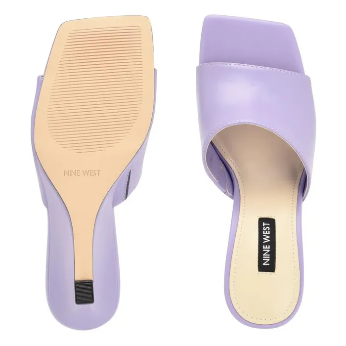 Rovah Wedge Slide Sandals Purple Women Nine West Sandals
