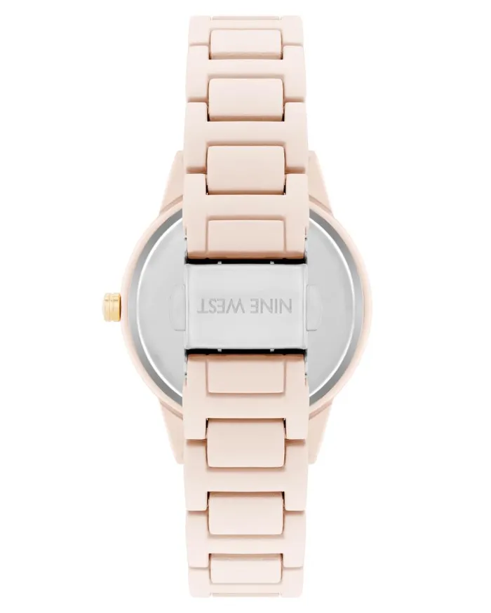 Rubberized Bracelet Watch Pink WomenMen Nine West Watches