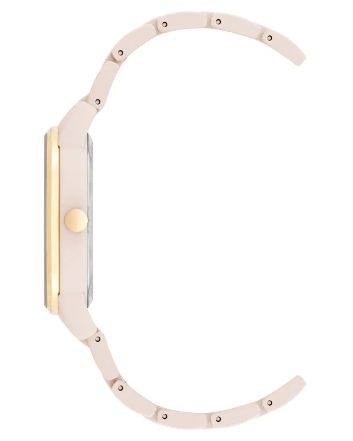Rubberized Bracelet Watch Pink WomenMen Nine West Watches