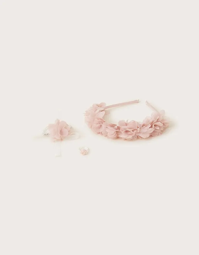 Ruffle Bridesmaid Accessory Set Children Monsoon Girls039 Hair Accessories