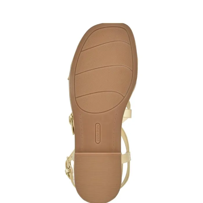 Rulen Flat Strappy Sandals Platino Women Nine West Sandals