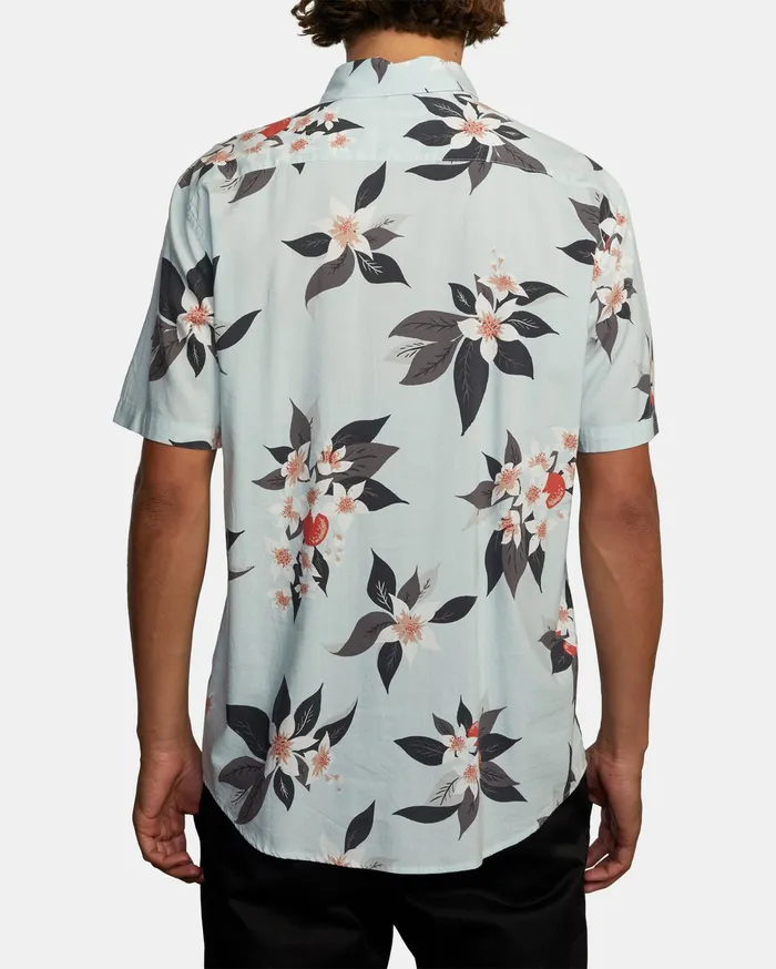 RVCA Flannels Flannels Anaheim Short Sleeve Shirt Green Tea Gnt