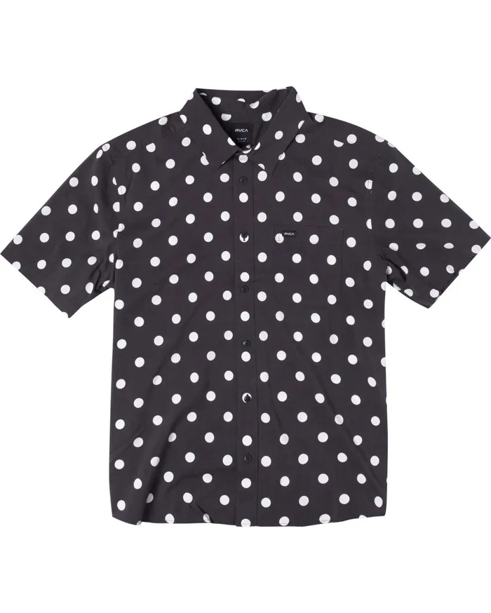 RVCA Flannels Flannels Whitworth Short Sleeve Shirt Black Blk