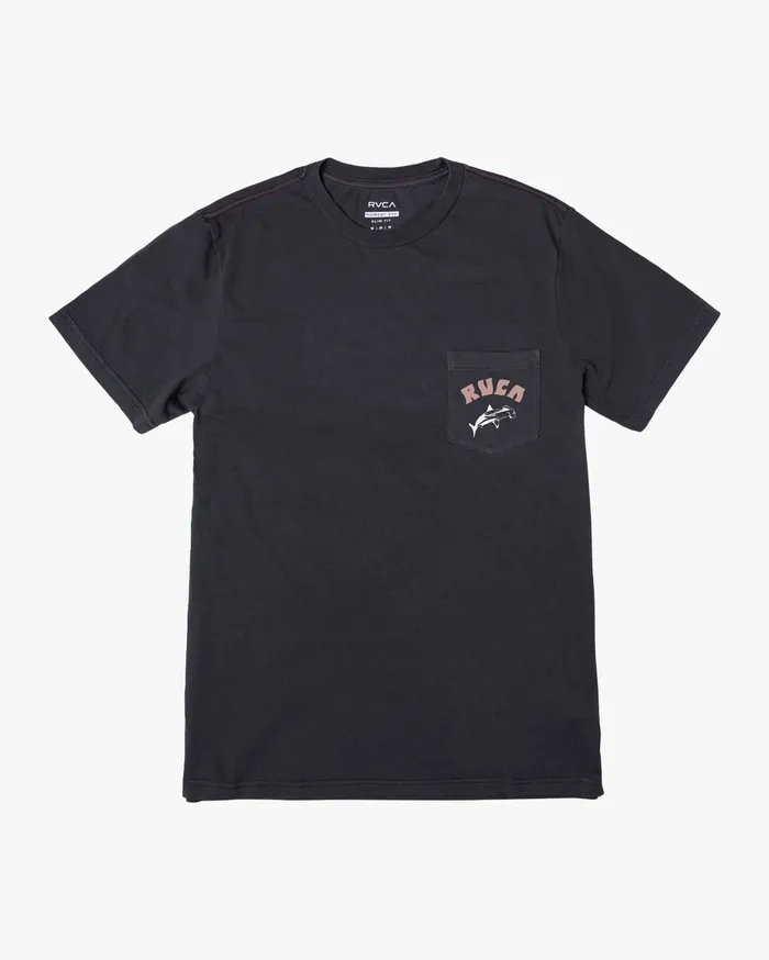RVCA Mens Artist Tees Alex Matus Hawaii Matus Short Sleeve Tee Pirate Black Ptk