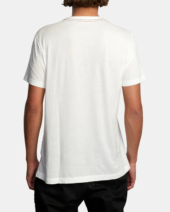 RVCA Mens Artist Tees Ben Horton Wyld Horses Short Sleeve Tee Antique White Anw