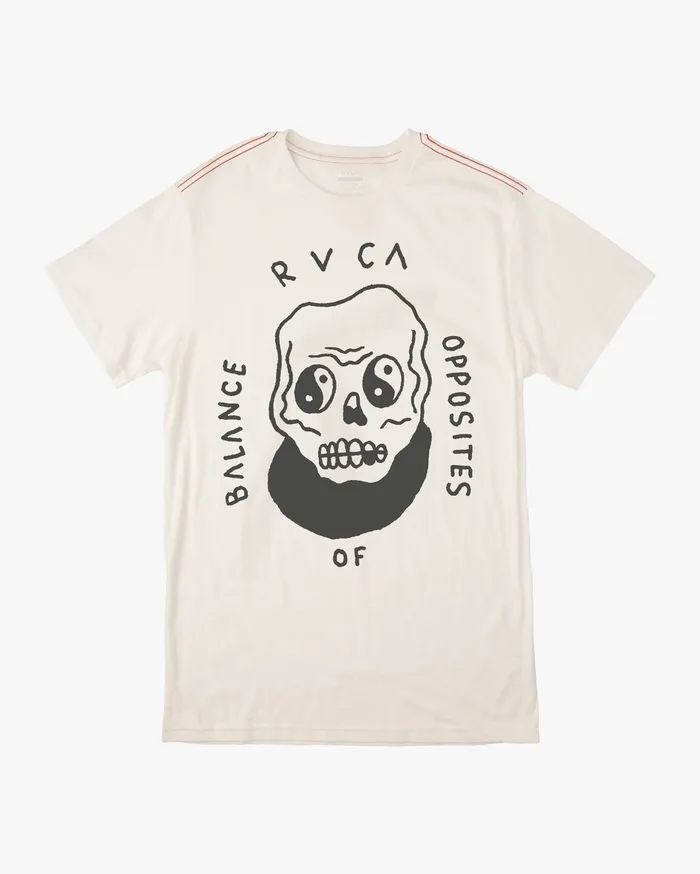 RVCA Mens Artist Tees Benjamin Jeanjean Benj Skull Short Sleeve Tee Antique White Anw RVCA Mens Artist Tees Benjamin Jeanjean Benj Skull Short Sleeve Tee Antique White Anw