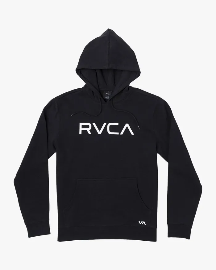 RVCA Mens Hoodies Big Rvca Hoodie Black Blk Cheap On Sale