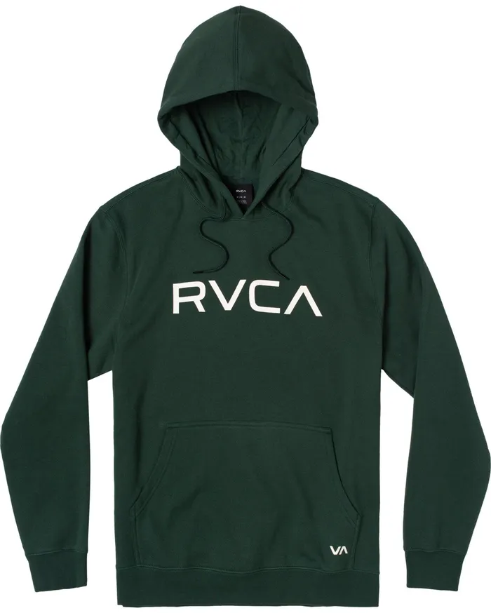 RVCA Mens Hoodies Big Rvca Hoodie Hunter Green Dgn Near Me
