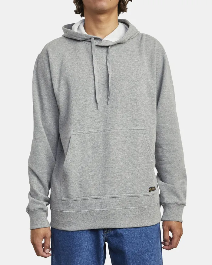 RVCA Mens Hoodies Recession Americana Pullover Hoodie Athletic Heather Ahr Gift for Friend