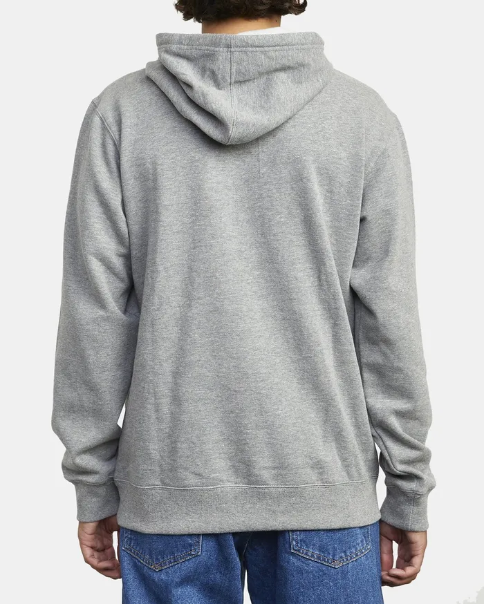 RVCA Mens Hoodies Recession Americana Pullover Hoodie Athletic Heather Ahr Gift for Friend