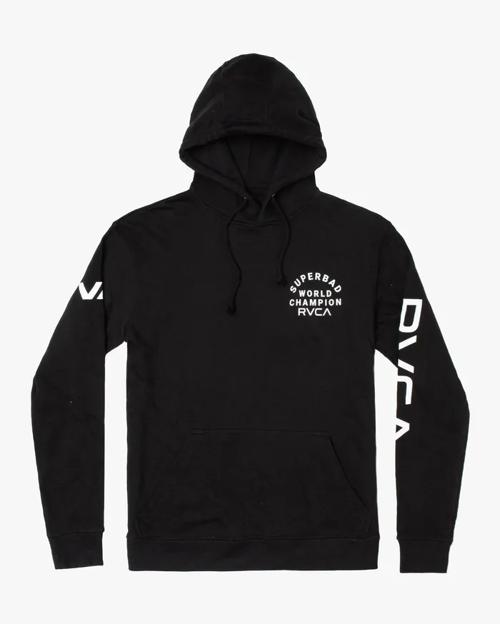 RVCA Mens Hoodies Seniesa Estrada Va Sport X Seniesa Superbad Pullover Hoodie Black Blk On Sale RVCA Mens Hoodies Seniesa Estrada Va Sport X Seniesa Superbad Pullover Hoodie Black Blk On Sale