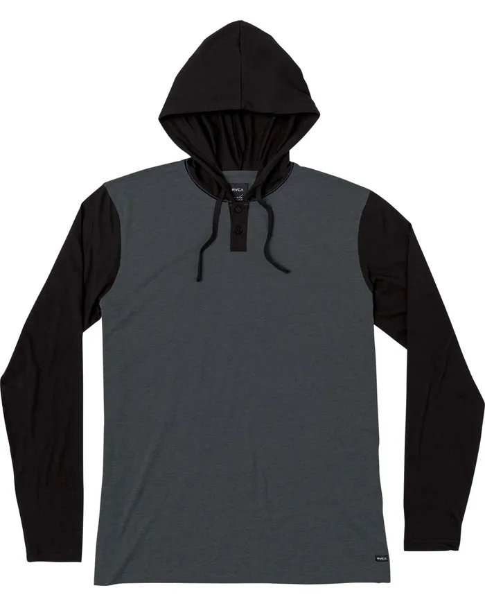 RVCA Mens Knit Pick Up Ii Hoodie BlackGrey Bky