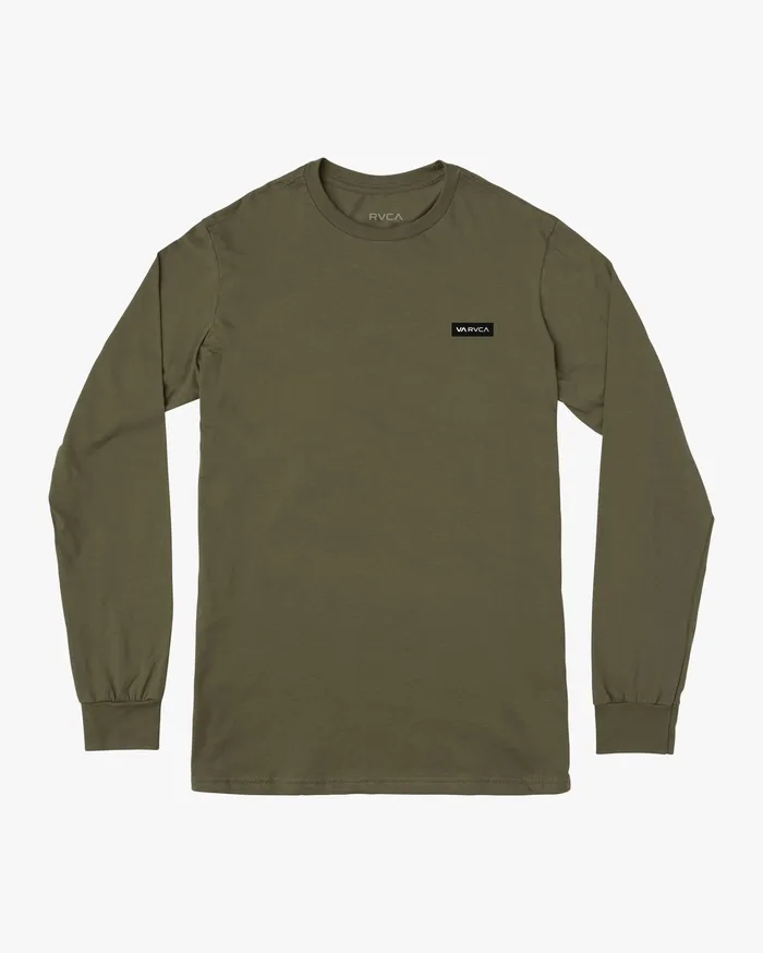 RVCA Mens Long Sleeves Icon Performance Long Sleeve Tee Terre Verte Gnr0