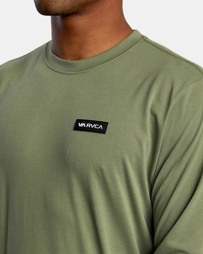 RVCA Mens Long Sleeves Icon Performance Long Sleeve Tee Terre Verte Gnr0