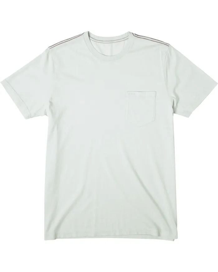 RVCA Mens Pigment Dye Tees Ptc Ii Pigment Short Sleeve Tee Green Tea Gnt