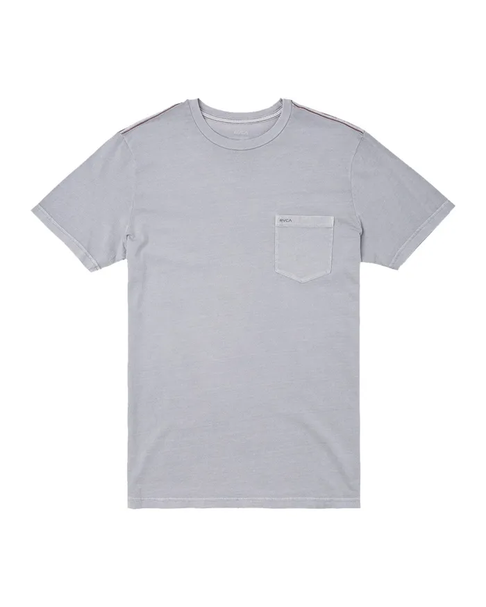 RVCA Mens Pigment Dye Tees Ptc Ii Pigment Short Sleeve Tee Monument Mon