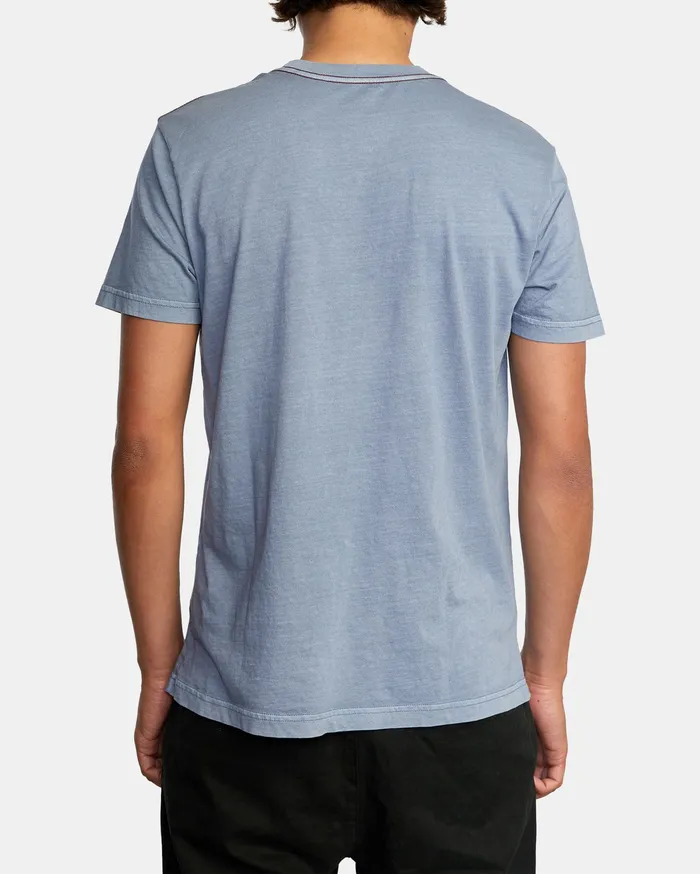 RVCA Mens Pigment Dye Tees Ptc Ii Pigment Short Sleeve Tee Slate Slt