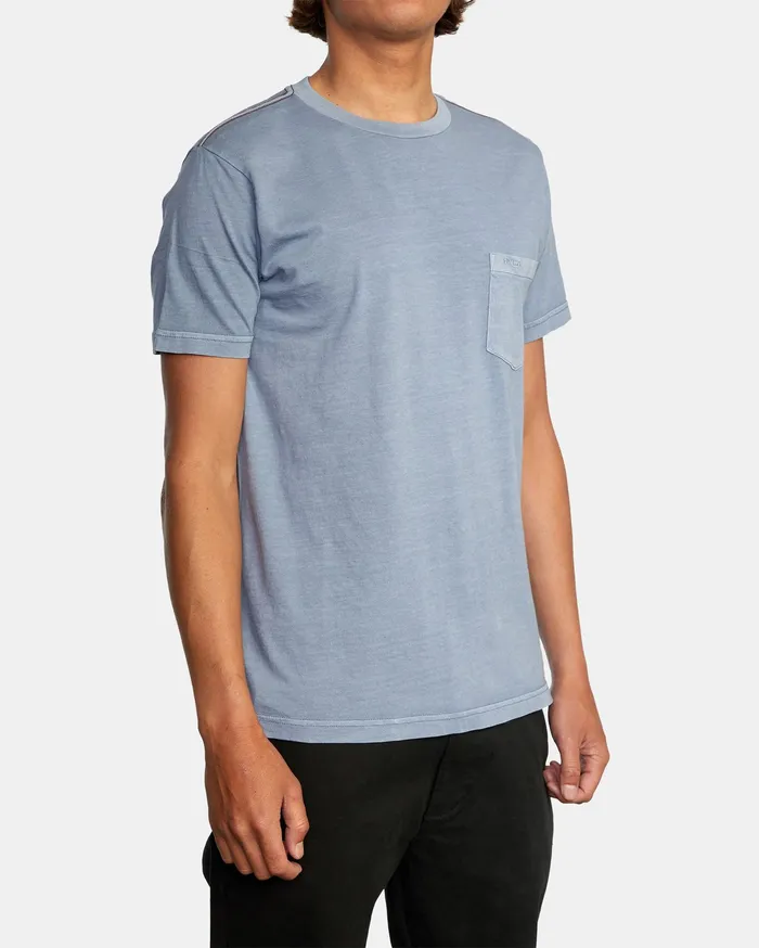 RVCA Mens Pigment Dye Tees Ptc Ii Pigment Short Sleeve Tee Slate Slt