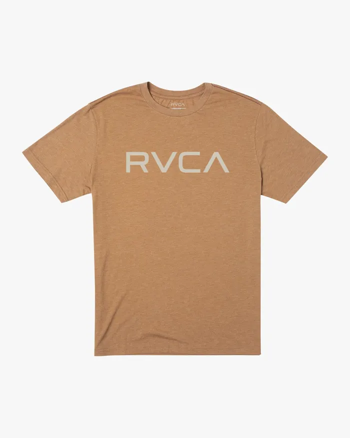 RVCA Mens Short Sleeves Big Rvca Short Sleeve Tee CamelWhite Xbbw