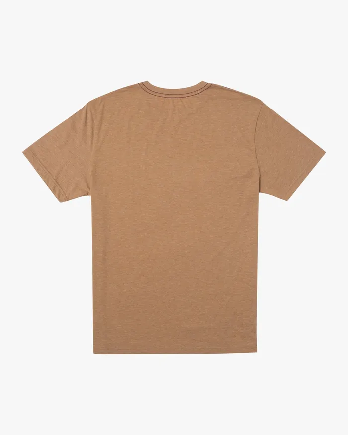 RVCA Mens Short Sleeves Big Rvca Short Sleeve Tee CamelWhite Xbbw