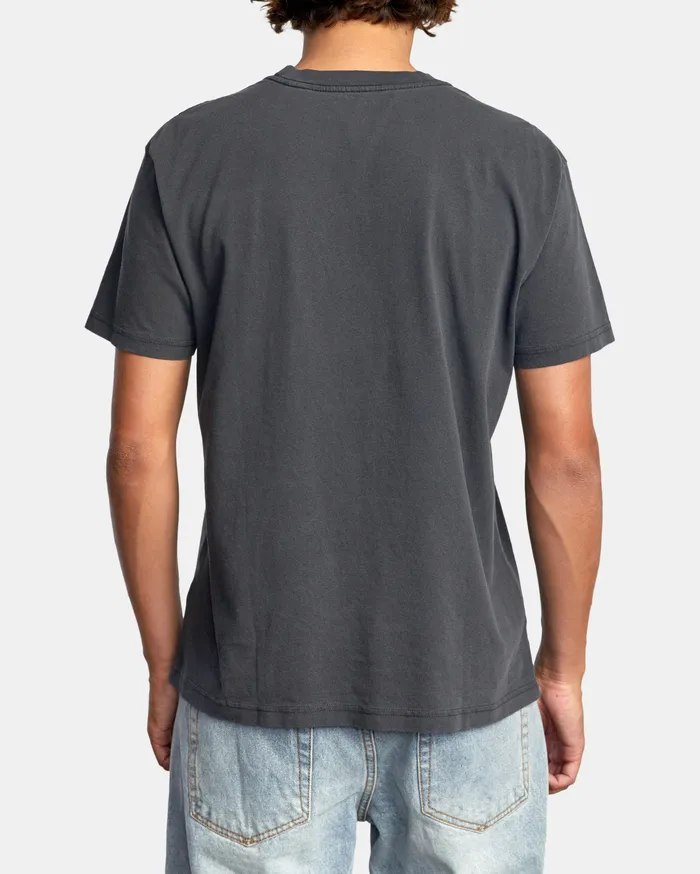 RVCA Mens Short Sleeves Cambridge Short Sleeve Tee Black Blk