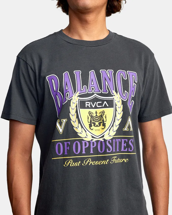 RVCA Mens Short Sleeves Cambridge Short Sleeve Tee Black Blk