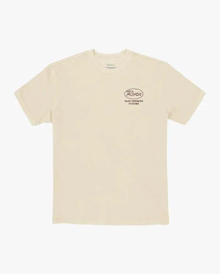 RVCA Mens Short Sleeves Cooper Short Sleeve Tee Silver Bleach Slb