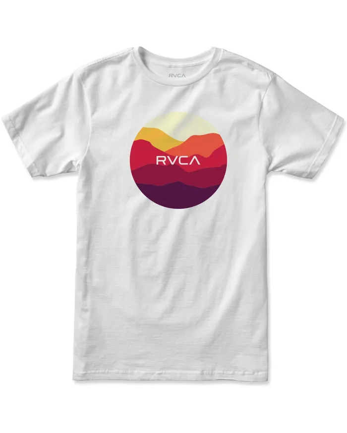 RVCA Mens Short Sleeves Motor Short Sleeve Tee White Wht
