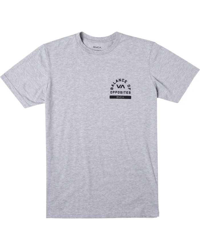 RVCA Mens Short Sleeves Rvca Pe Short Sleeve Tee Athletic Heather Ahr
