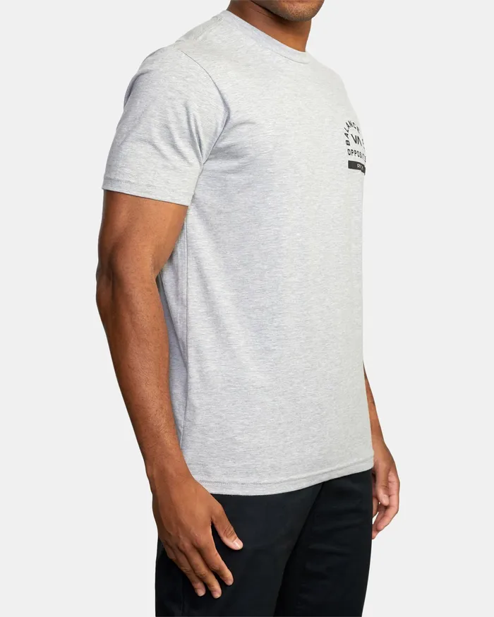 RVCA Mens Short Sleeves Rvca Pe Short Sleeve Tee Athletic Heather Ahr