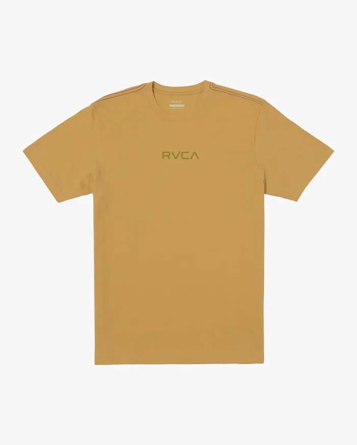 RVCA Mens Short Sleeves Small Rvca Short Sleeve Tee Golden Rod Gdr