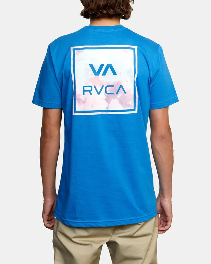 RVCA Mens Short Sleeves Va All The Way Short Sleeve Tee French Blue Frb