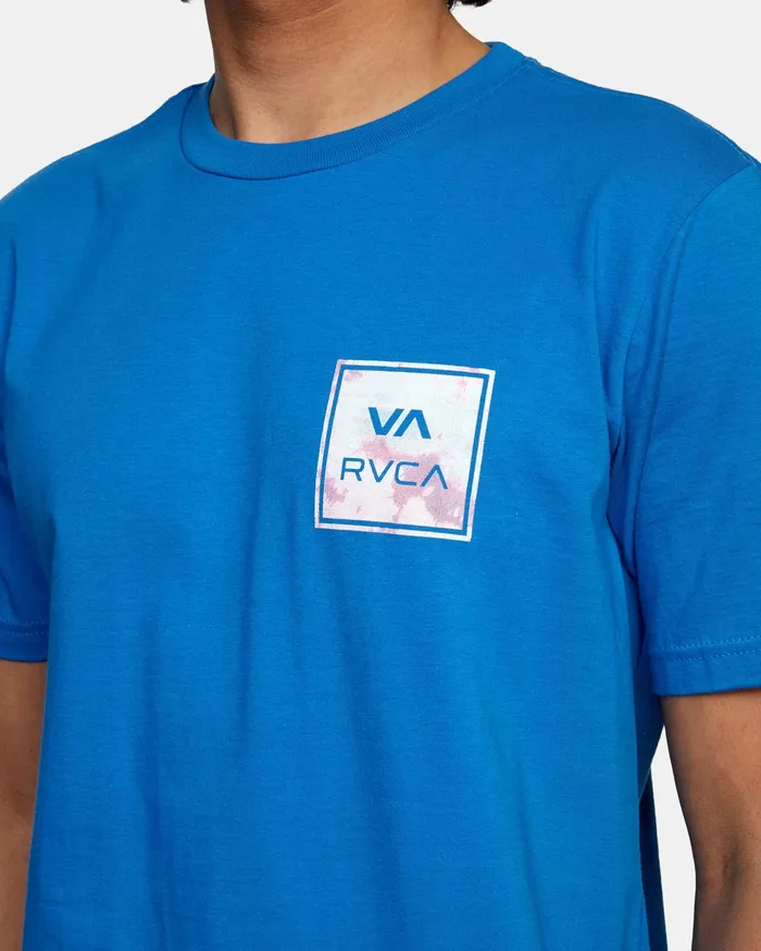 RVCA Mens Short Sleeves Va All The Way Short Sleeve Tee French Blue Frb