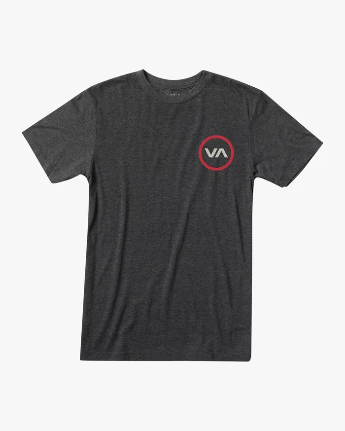 RVCA Mens Short Sleeves Va Mod Short Sleeve Tee Black Blk