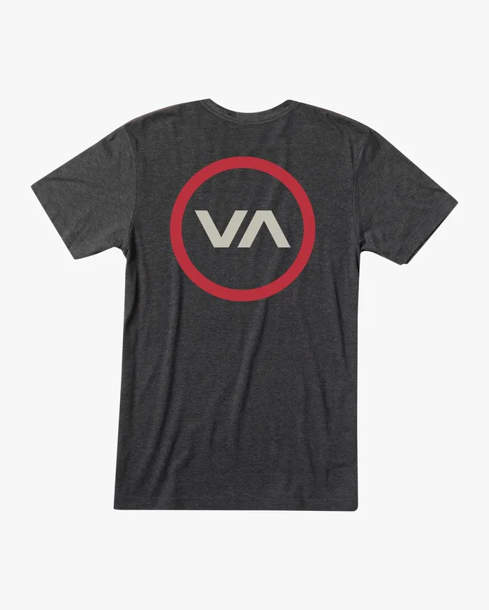 RVCA Mens Short Sleeves Va Mod Short Sleeve Tee Black Blk