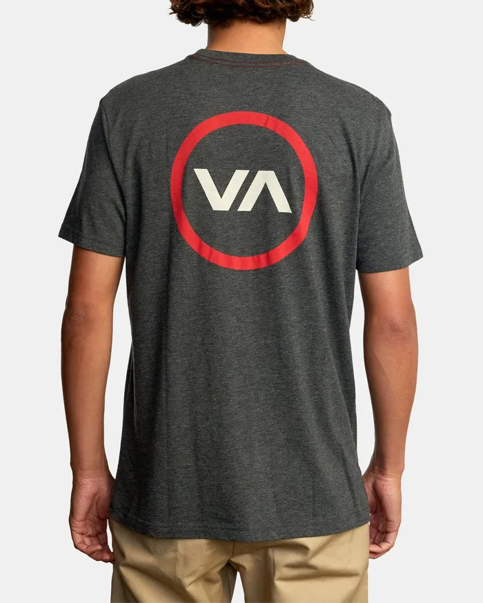 RVCA Mens Short Sleeves Va Mod Short Sleeve Tee Black Blk