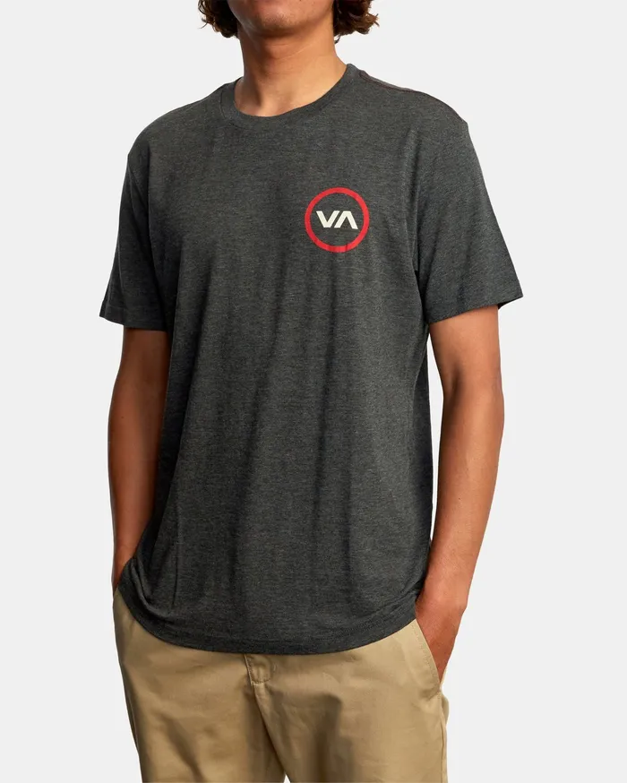 RVCA Mens Short Sleeves Va Mod Short Sleeve Tee Black Blk