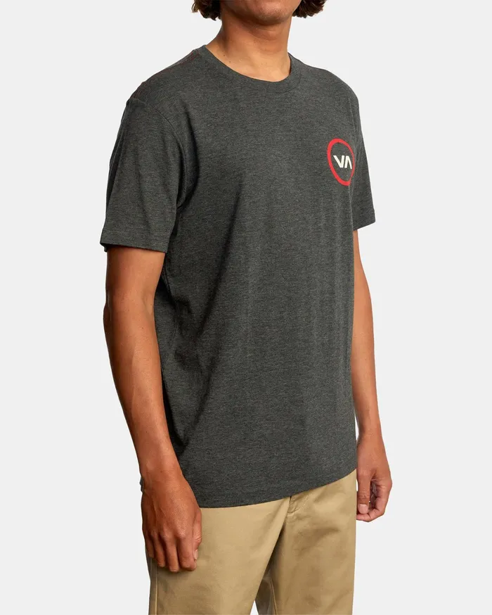 RVCA Mens Short Sleeves Va Mod Short Sleeve Tee Black Blk