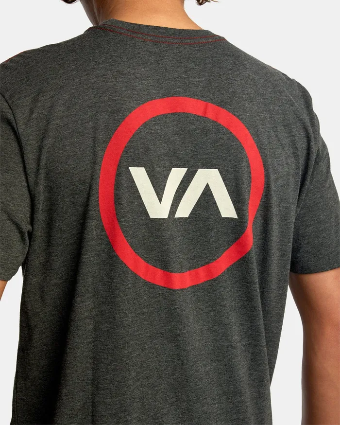 RVCA Mens Short Sleeves Va Mod Short Sleeve Tee Black Blk