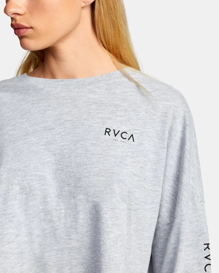 RVCA Tanks Tanks Classic Rvca Long Sleeve Tee Heather Grey Hgr