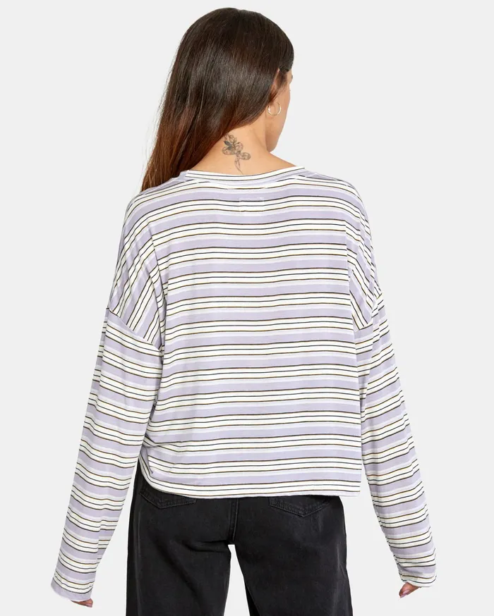 RVCA Tanks Tanks Countdown Long Sleeve Top Lavender Lav