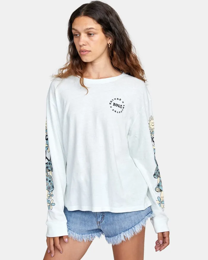 RVCA Tanks Tanks Peace Long Sleeve Tee Sea Bleach Sbc