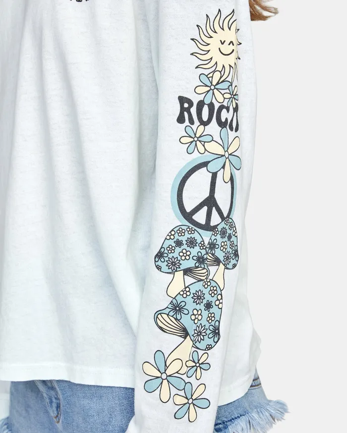 RVCA Tanks Tanks Peace Long Sleeve Tee Sea Bleach Sbc