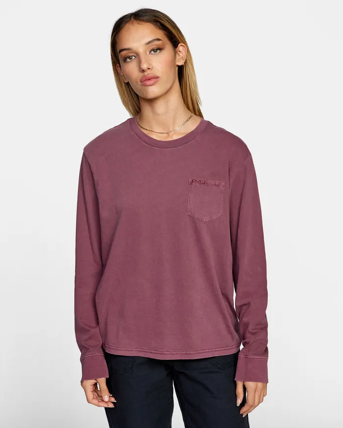 RVCA Tanks Tanks Stolen Long Sleeve Tee Port Pto