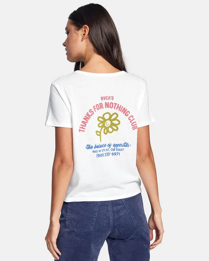 RVCA Womens Graphic Tees Join Us Tee Vintage White Vwt