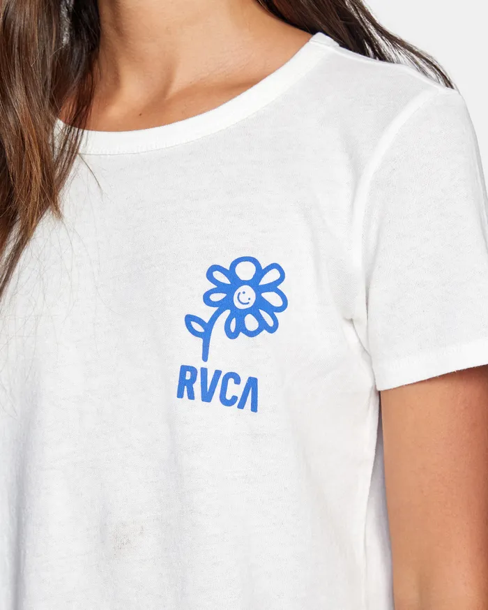 RVCA Womens Graphic Tees Join Us Tee Vintage White Vwt